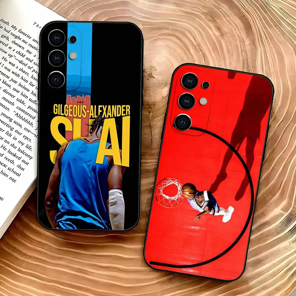 

S-Shai G-Gilgeous A-Alexander Phone Case Silicone Soft For Samsung S25,S24,S21,S22,S23,S30,Ultra,S20,Plus,Fe,Lite