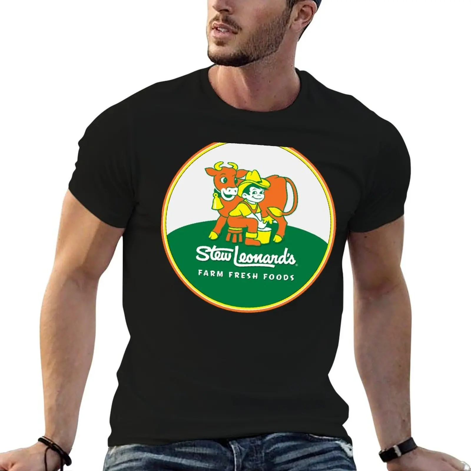 

Stew Leonards T-Shirt man t shirt heavy cotton men t shirt cotton 100% T-Shirt