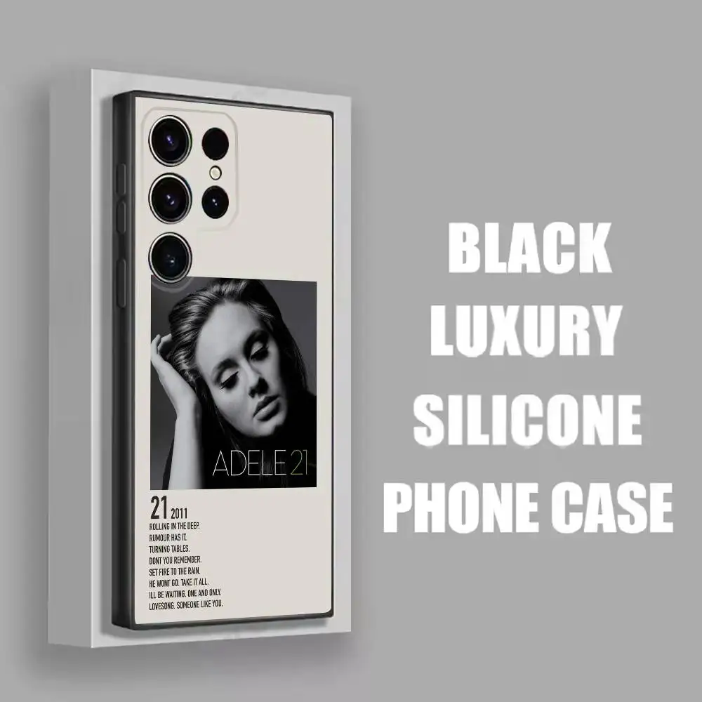 A-Adele 25 21 19 30 1988 حافظة هاتف لهاتف سامسونج S21,S30,S25,S22,S23,S24,S20,Plus,Fe,Ultra,Lite,5G غطاء أسود #4