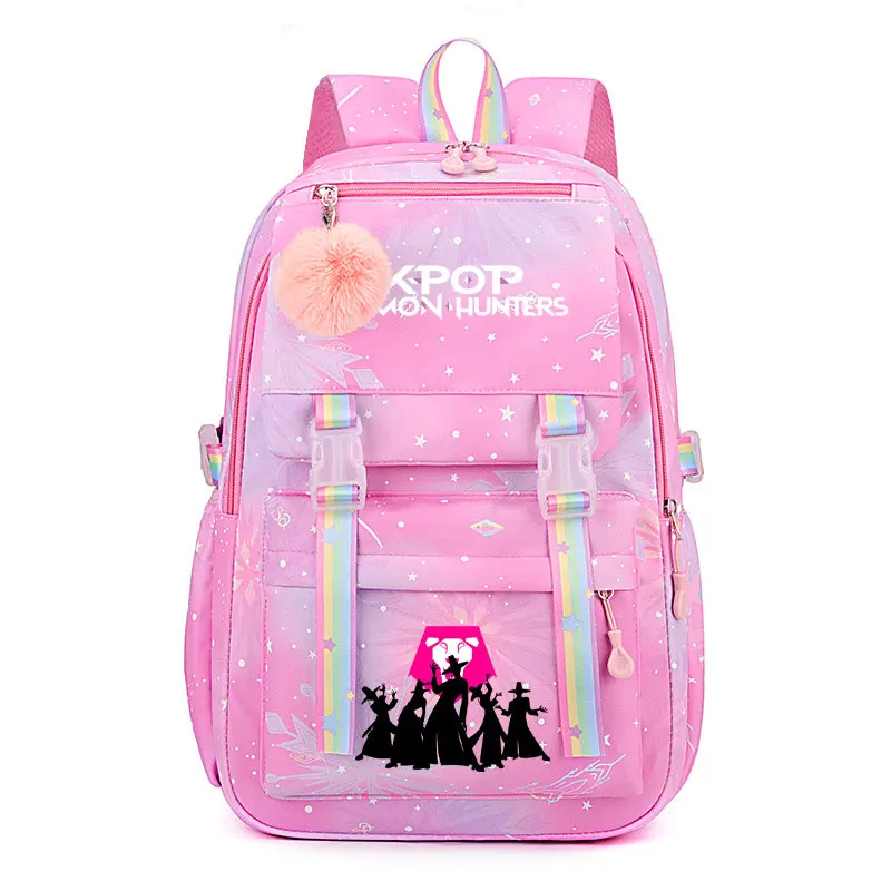 حقائب مدرسية للفتيات من KPop Demon Hunters Derpy Tiger HUNTR/X حقيبة ظهر مطبوعة للطلاب والأطفال أفضل هدية