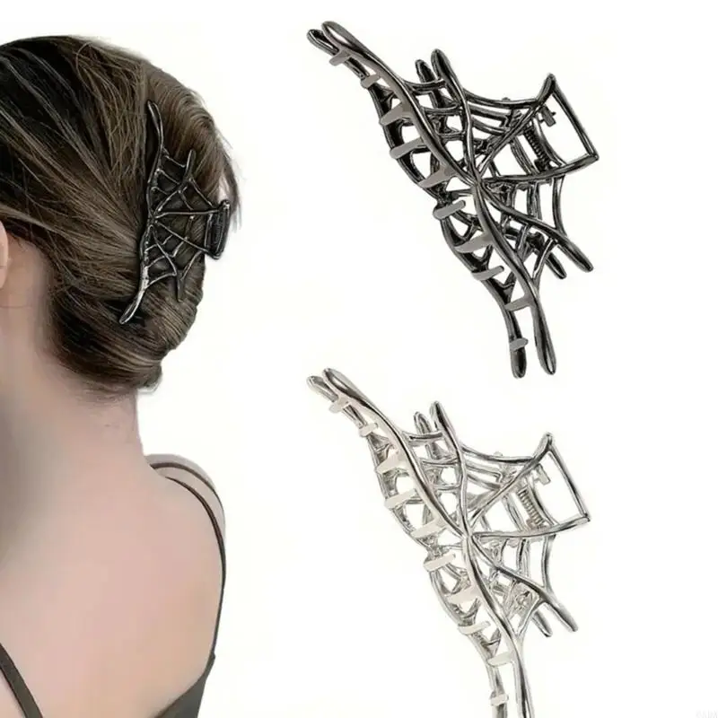 

Spiders Web Metal Hair Clip Secure Grip Practical Hairpin Nonslip Hair Accessory Fashin Hair Claw For Women And Girls 6XDA