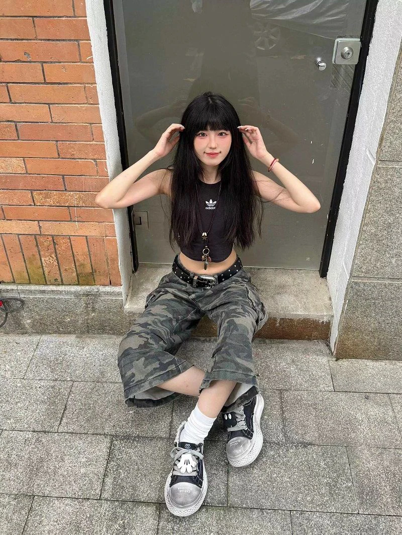 

Брюки-карго женские, высококачественные, осенние, хлопковые, расклешенные, с поясом для мам, минималистичный, высококачественный, комфортный, повседневный, лаконичный, простой, подходит