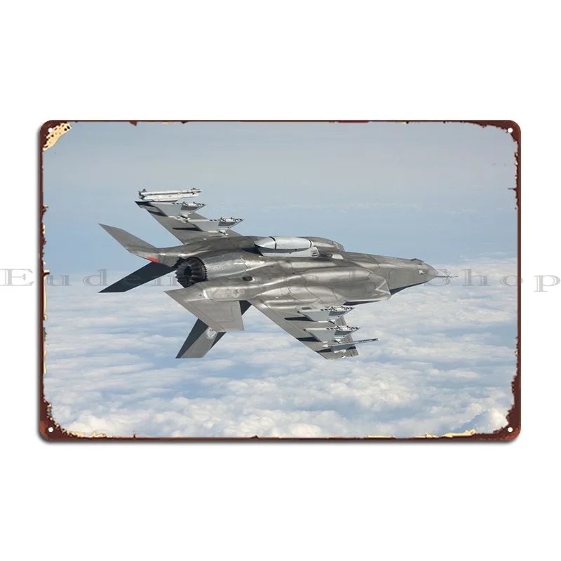 F 35 Military Jet Fighter Metal Sign Create Garage Wall Decor Print Bar Tin Sign Poster