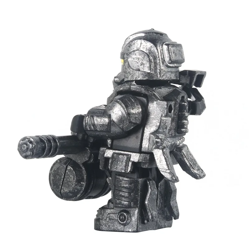 MOC Halloween Flame Solder Protection Suit Zombies Building Blocks Ghost Movies Vampire Skeleton Bricks Gift for Children Kids