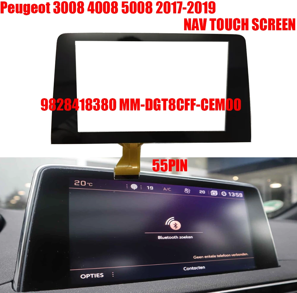 

Touch screen GPS Navigation Glass TGP80J31 For Peugeot 3008 5008 3008GT 4008 P84 9828418380 9814402080 MM-DGT8CFF-CEM00