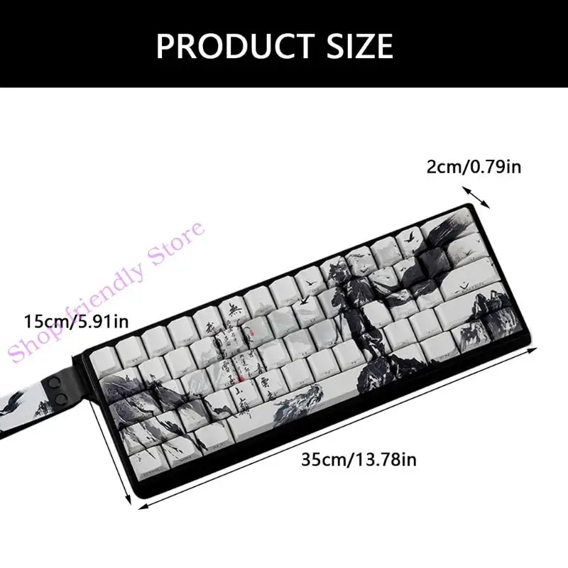 594A PBT Keycaps Side طبعت أساطير Keycaps Chusen للوحة المفاتيح الميكانيكية