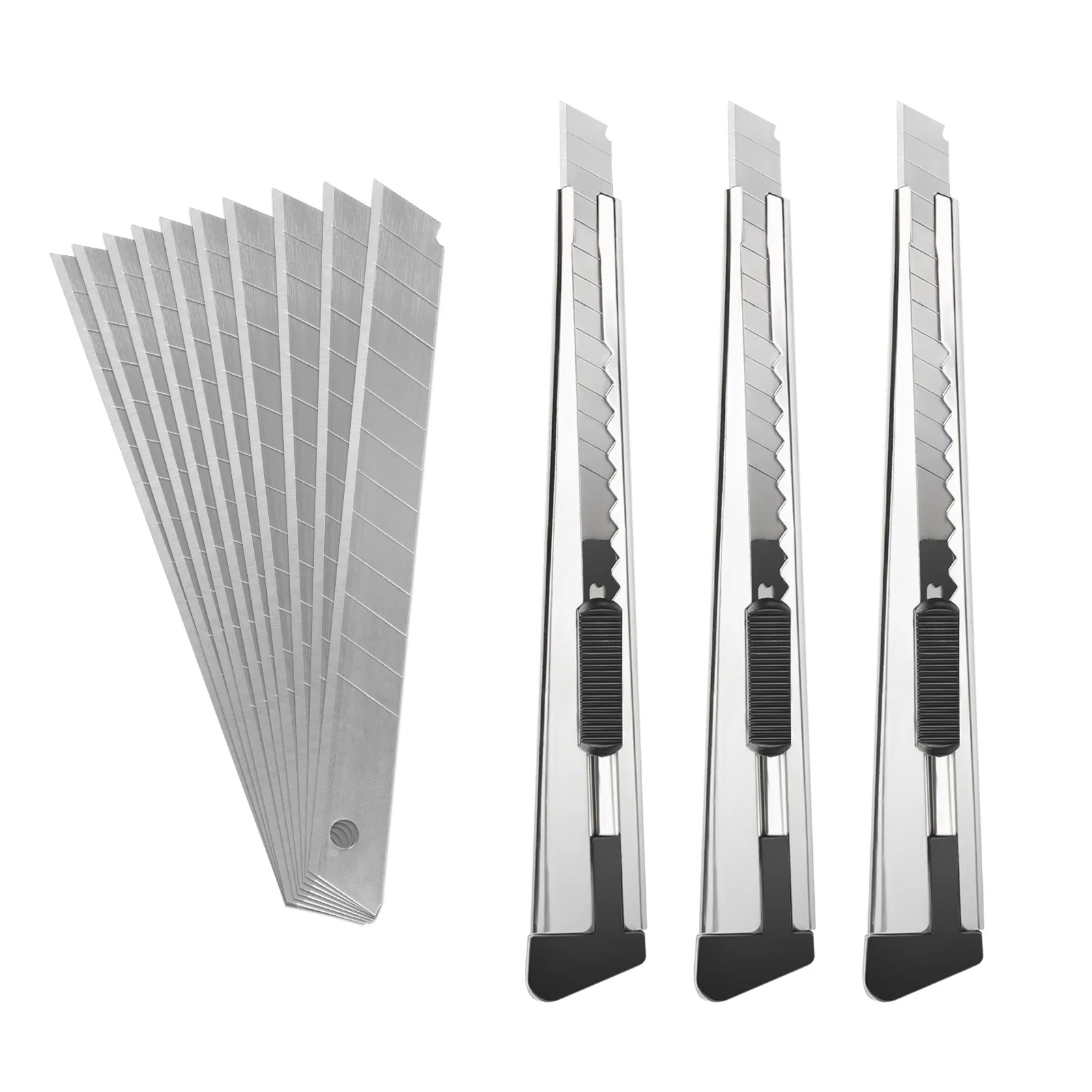 سكين EAGLE المساعدة مع 10 شفرات - 3S قاطع أمان سريع التغيير من الفولاذ المقاوم للصدأ DIY، التعبئة والتغليف، الحرف اليدوية #1