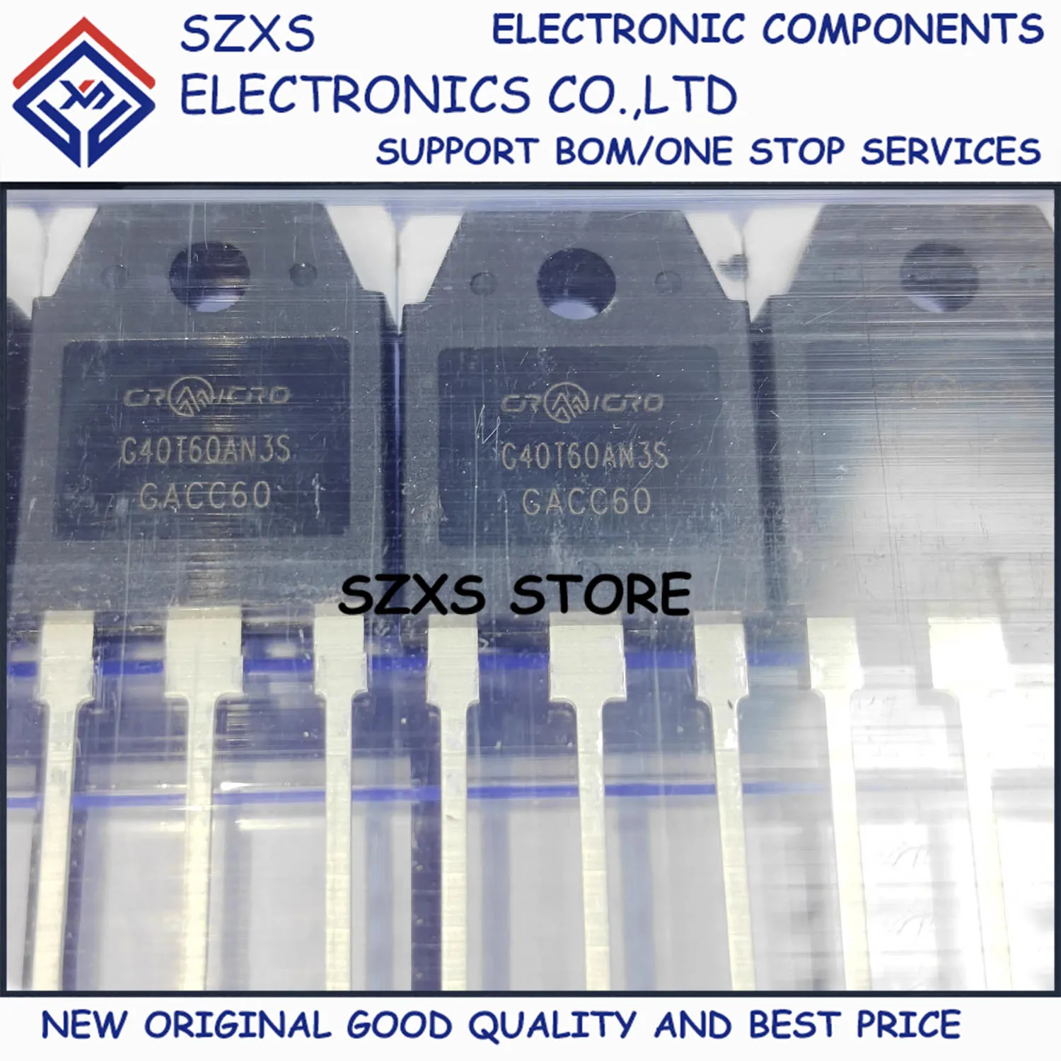 New Original 10Pcs CRG40T60AN3S G40T60AN3S TO-3P 600V 40A Powerful IGBT Transistor In Stock Electronic Components Good Quality
