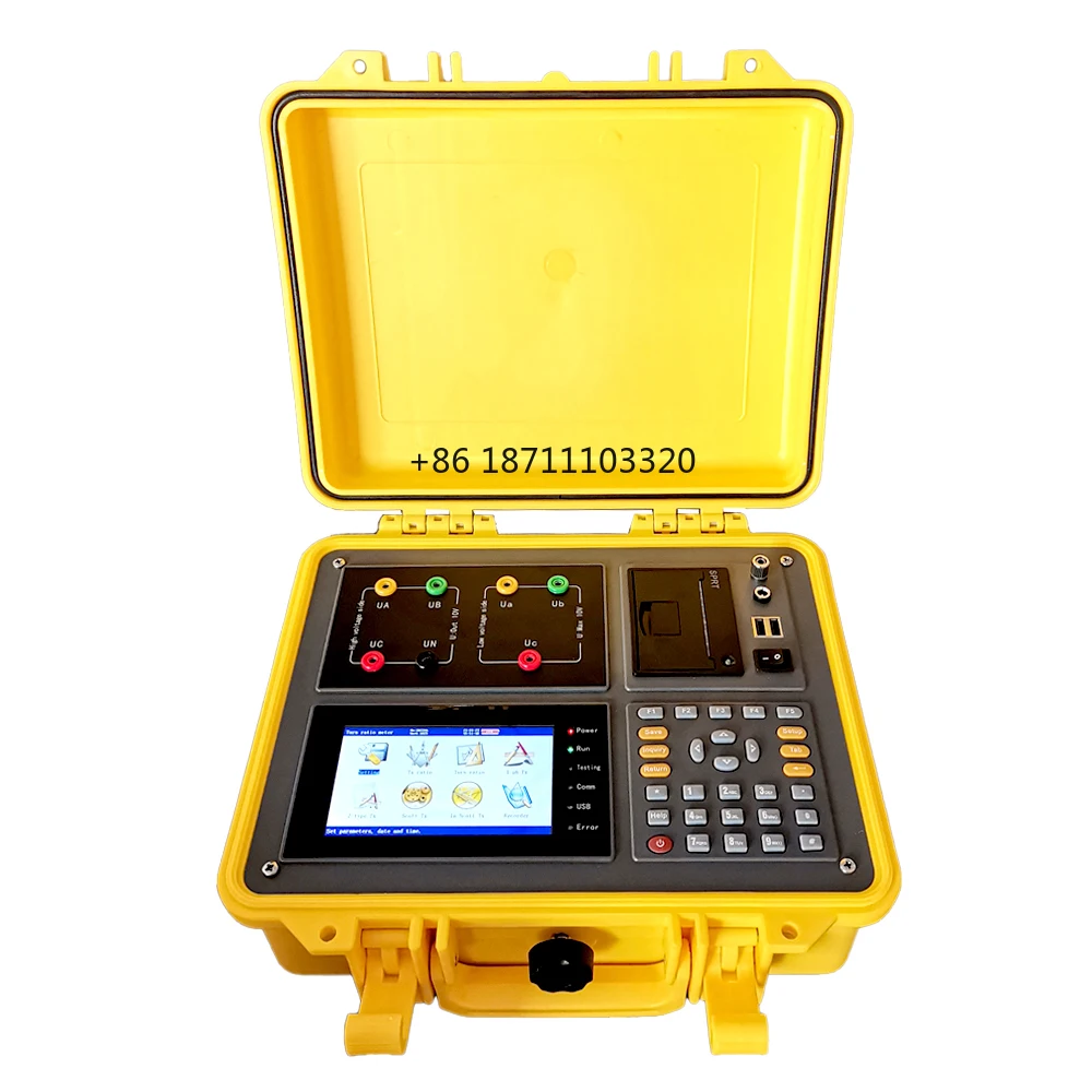 Auto Transformer Single Three Phase Turns Ratio  Analyzer CT PT VT Scott TTR Tester Test Kit Device Price