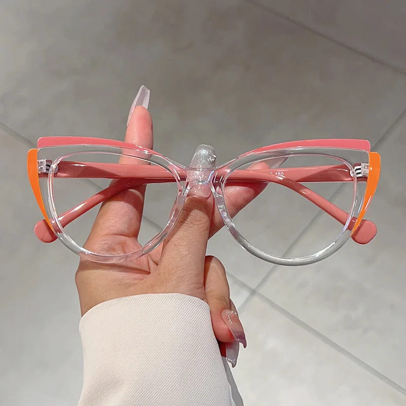 Frauen Vintage Lesebrille Unisex Oversize Rahmen High Definition Weit Anblick Brillen Stilvolle Cat Eye Presbyopie Brillen – Detail 4