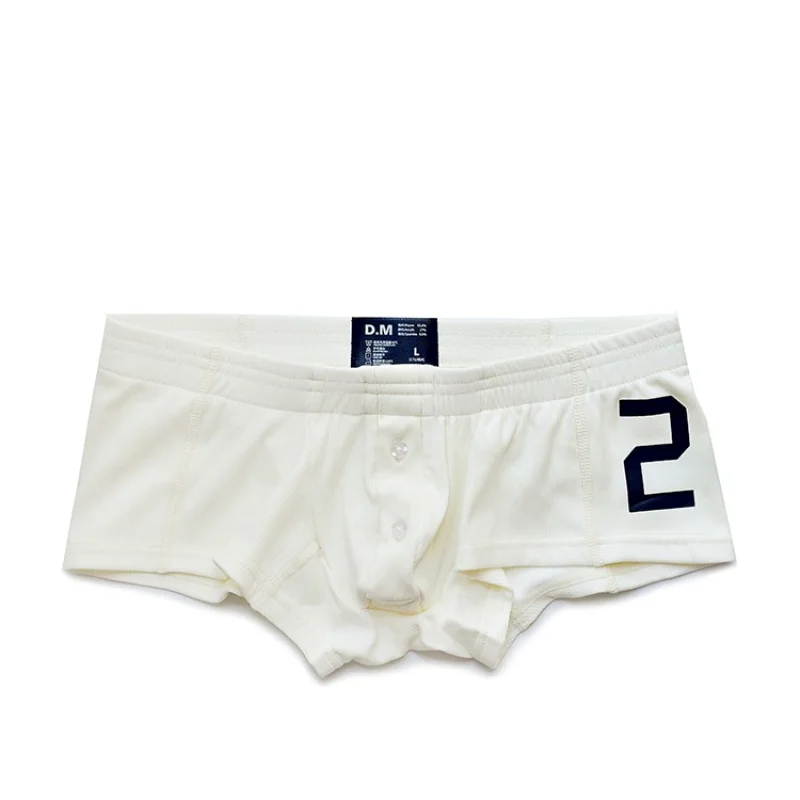 Men's Underwear Low Waist BoyShorts Button Letter 20 Gay Sexy Briefs Penis Pouch Wear Fashion Comfortable Soft Panties
