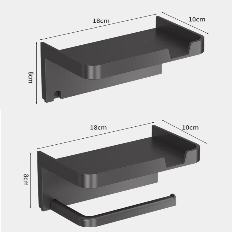 Toilet Paper Holder Bathroom Wall Mount Tissue Hanger Household Plastic Punch-free Storage Rack Porta Toilet Paper Rolls Tools