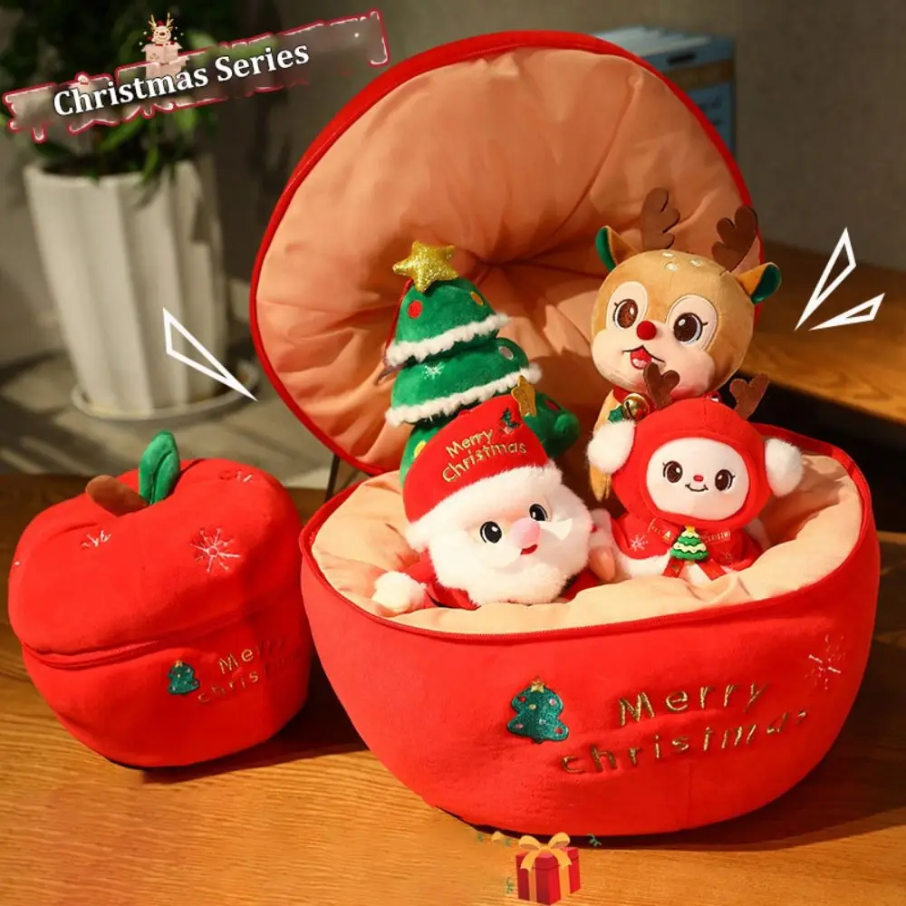 2024 Soft Santa Claus Plush ของเล่นน่ารัก Surprise คริสต์มาสของขวัญเดสก์ท็อปตกแต่ง