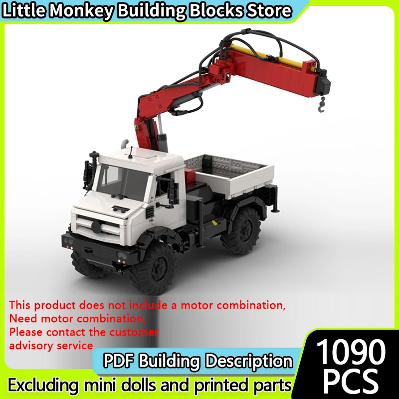 Stadsautomodel MOC Bouwstenen Pneumatische knokkelboomkraan Modulaire technologie Kinderen Vakantiegeschenken Monteer speelgoedpak