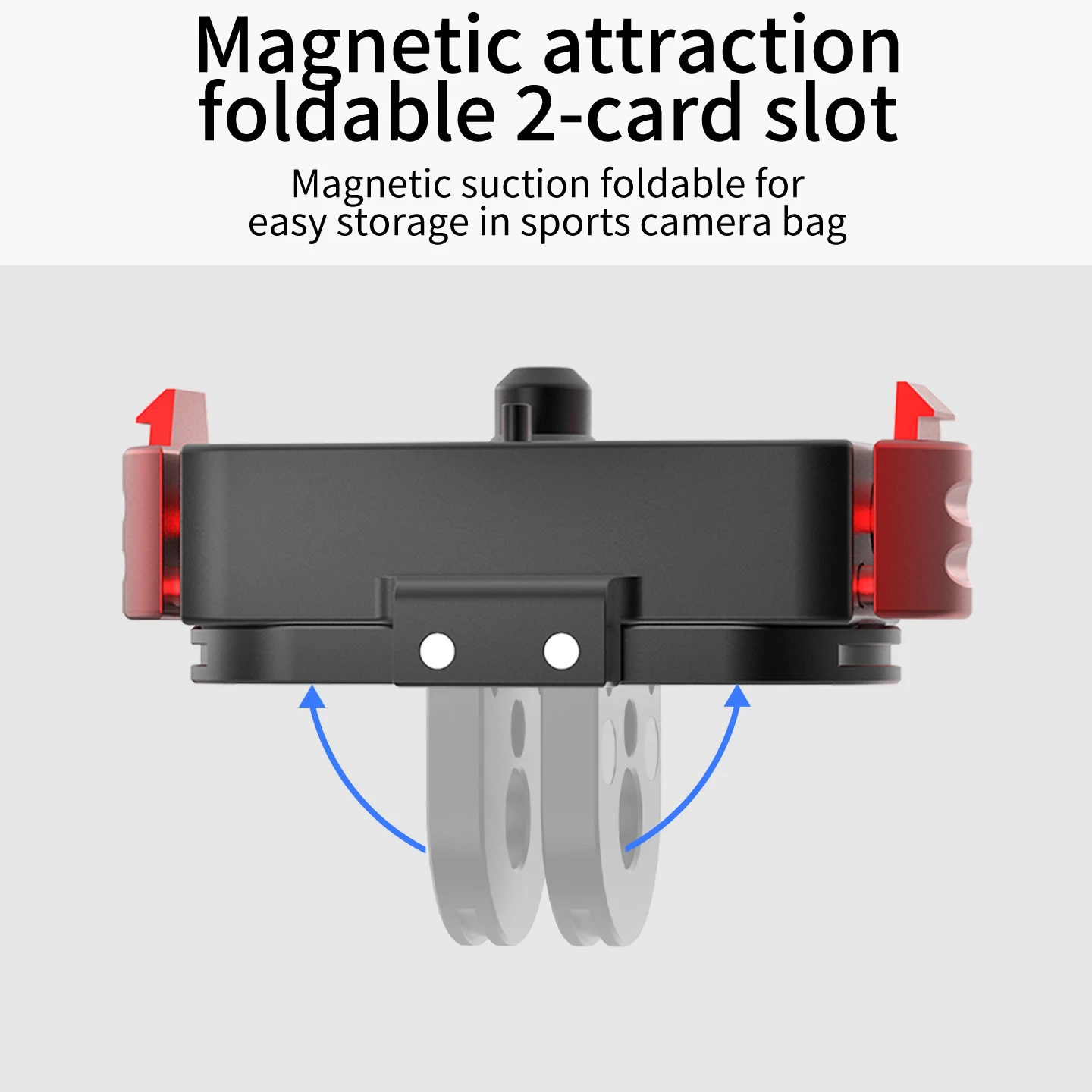 Neue Dual Lock Magnetische Quick Release Basis Action Kamera Stativ Halter 1/4 Anti Umkehr Halterung für GoPro MAX 2 für Go Pro Hero 13 – Detail 1