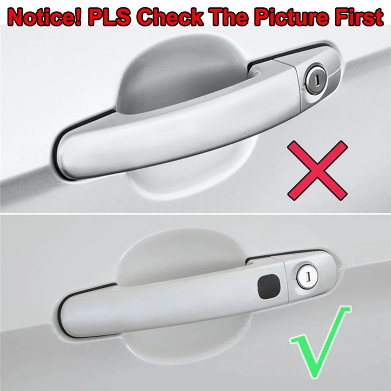 For Ford Focus Mk2 Mk3 Escape Kuga C-Max S-Max Galaxy Mondeo Mk4 Chrome Door Handle Cover Trim Overlay Keyless Entry