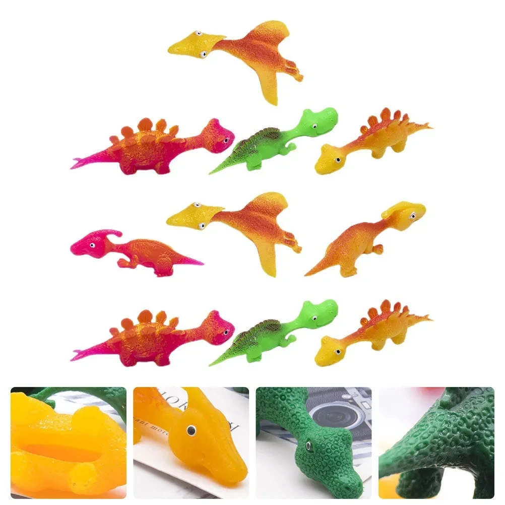 5PCS Funny Slingshot Dinosaur Finger Toys Kids Cool Gadgets Juguetes Divertidos Y Graciosos Kinder Spielzeuge Niños Regalos