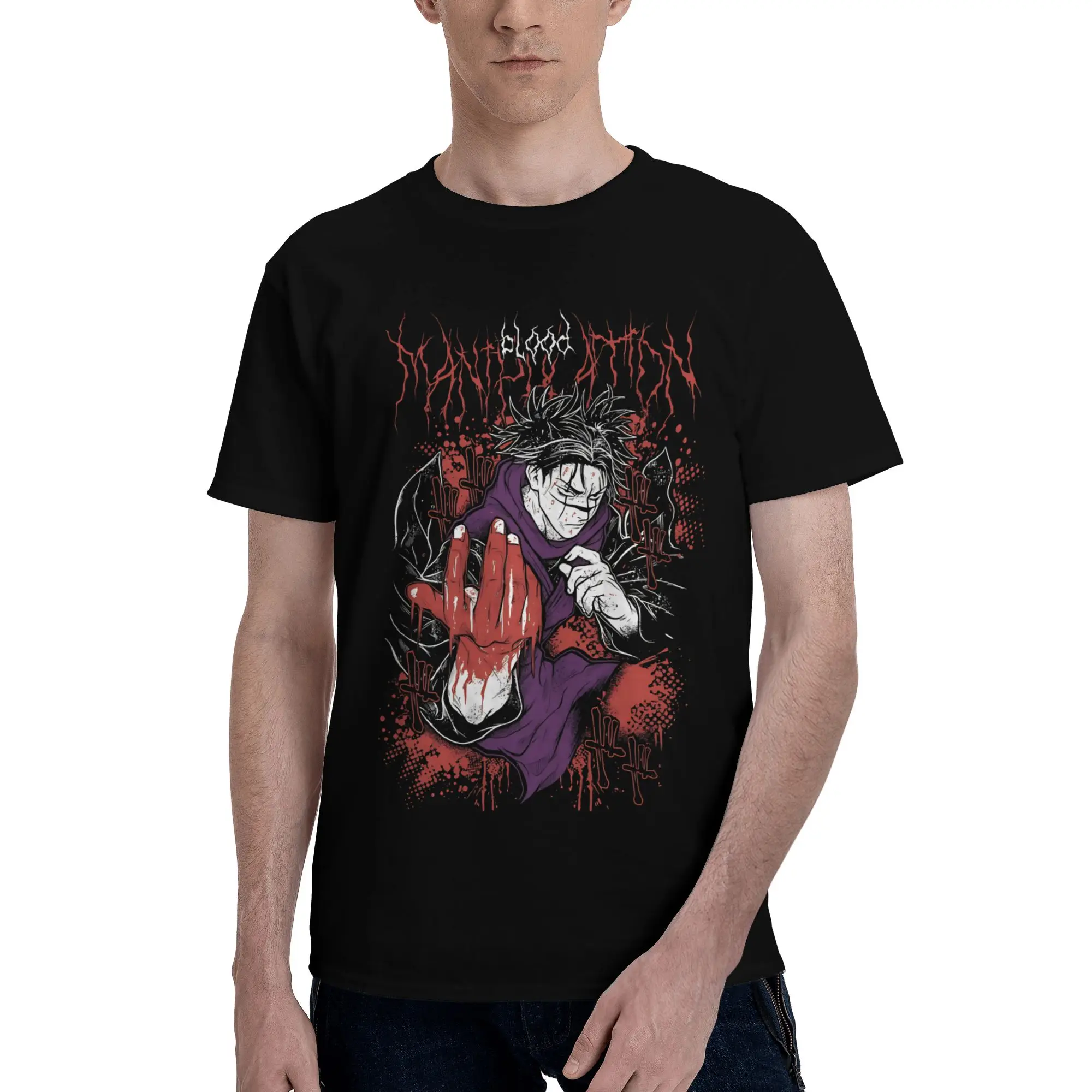 Sorcerer IX  Graphic 100% Cotton T-Shirt Bandai Jujutsu Kaisen Tops Tees For Men