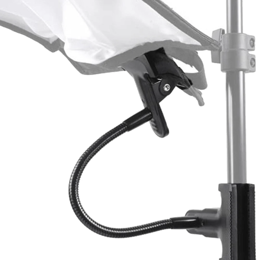 Suporte de fundo c braçadeira clipe câmera photo studio acessórios suporte de luz braço flexível refletor foto camara duplo