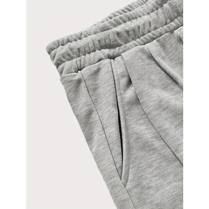 Lässige, einfarbige, lockere, mittellange bis lange Strandshorts mit Elastizität für bequemes Outdoor- und Freizeittragen zu jeder Jahreszeit. – Detail 6