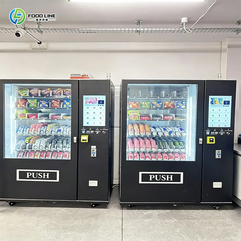 Custom Stainless Steel Beverage Vending Machines Hot Beverage Vending Machine Basic Beverage and Snack Vending Machine