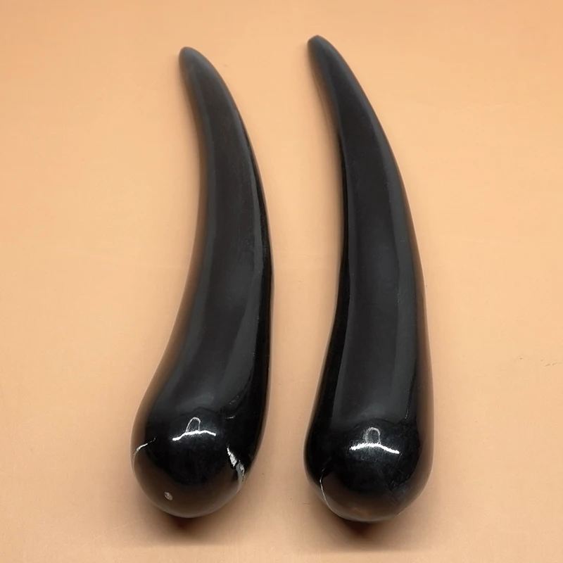 Good quality! big size Massage dian xue guasha cone Scrapping plate 160 x 40mm100% Buffalo Horn 2pcs/lot