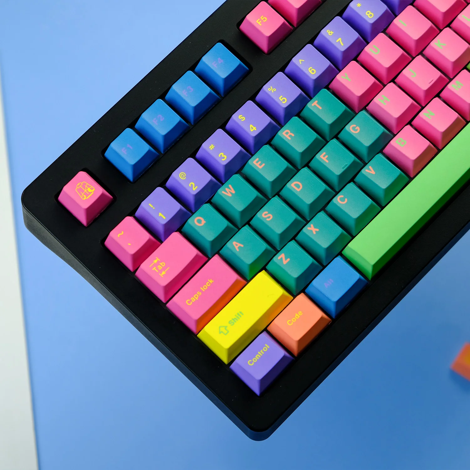 KYOMOT 129 Keys GMK Windbreaker Keycaps Cherry Profile PBT Dye SUB Dopamine Scheme Keycap for MX Switche DIY Mechanical Keyboard