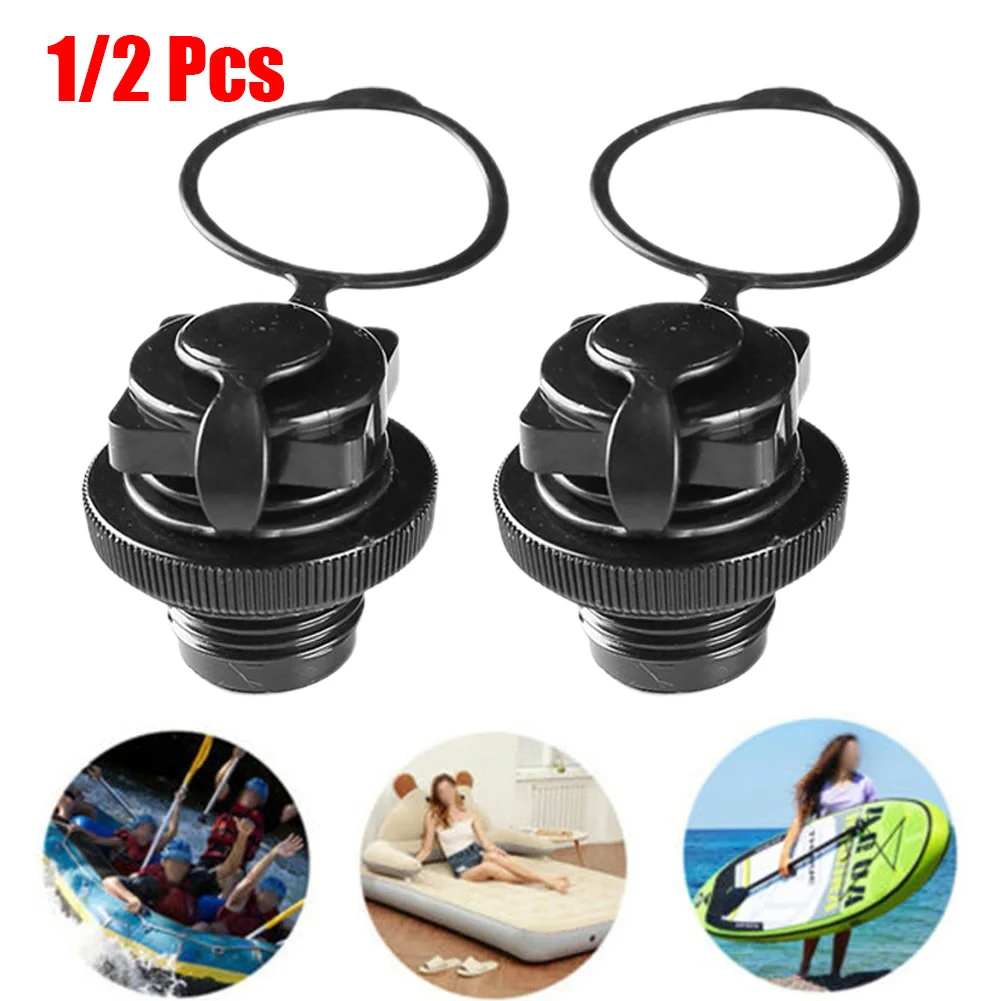 

2/1Pcs Air Valve Nozzle Cap For Inflatable Boat Kayak Raft Mattress Airbed Adapter Boat Accessories Spiral Air Plug Repair Tools