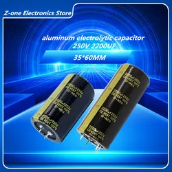 Condensatori elettrolitici 2-5pcs 250V 2200UF 35 x60 condensatore di alta qualità a 2 pin 35 x80mm a 4 pin 250 v2200uf 35 x60 35x80mm