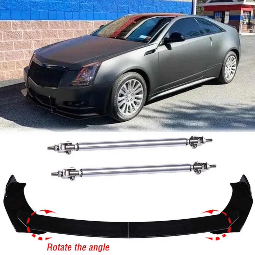 

Front Bumper Chin Lip Spoiler Splitter + Strut Rods For Cadillac CTS CTS-V Coupe United States