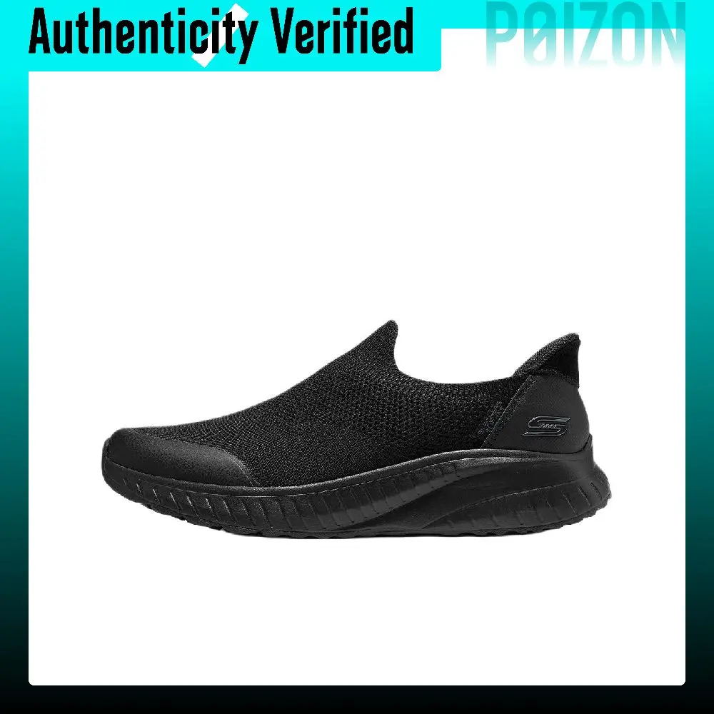 chaussures-de-marche-pour-hommes-skechers-bob's-modele-bas-couleur-noire-118038-bbk
