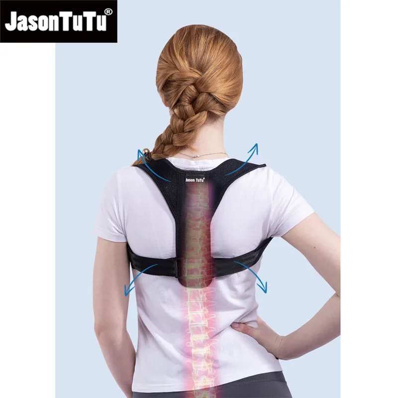 Adjustable Back Shoulder Posture Corrector Belt Clavicle Spine Support Reshape Your Body Home Office Sport Upper Back Neck Brace