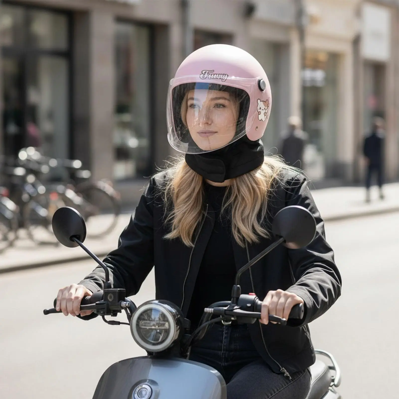 

Electric Scooter Helmet Protective Safety Hat Removable Thermal Neck Gaiter For Men Women Youth Winter Motorcycle Skateboard