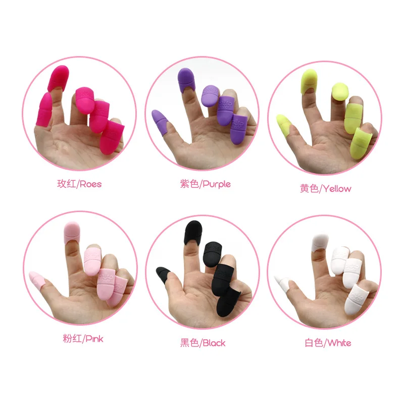 Venda quente da arte do prego embeber fora do tampão de silicone uv gel unha polonês removedor verniz reutilizável prego soaker caps manicure ferramentas