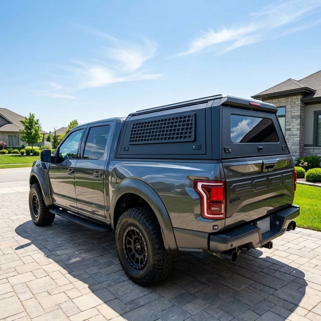 Dual-Purpose Pickup Canopy for Ford's Ranger, High Quality Cast Aluminum, Stable No Shaking Cap
