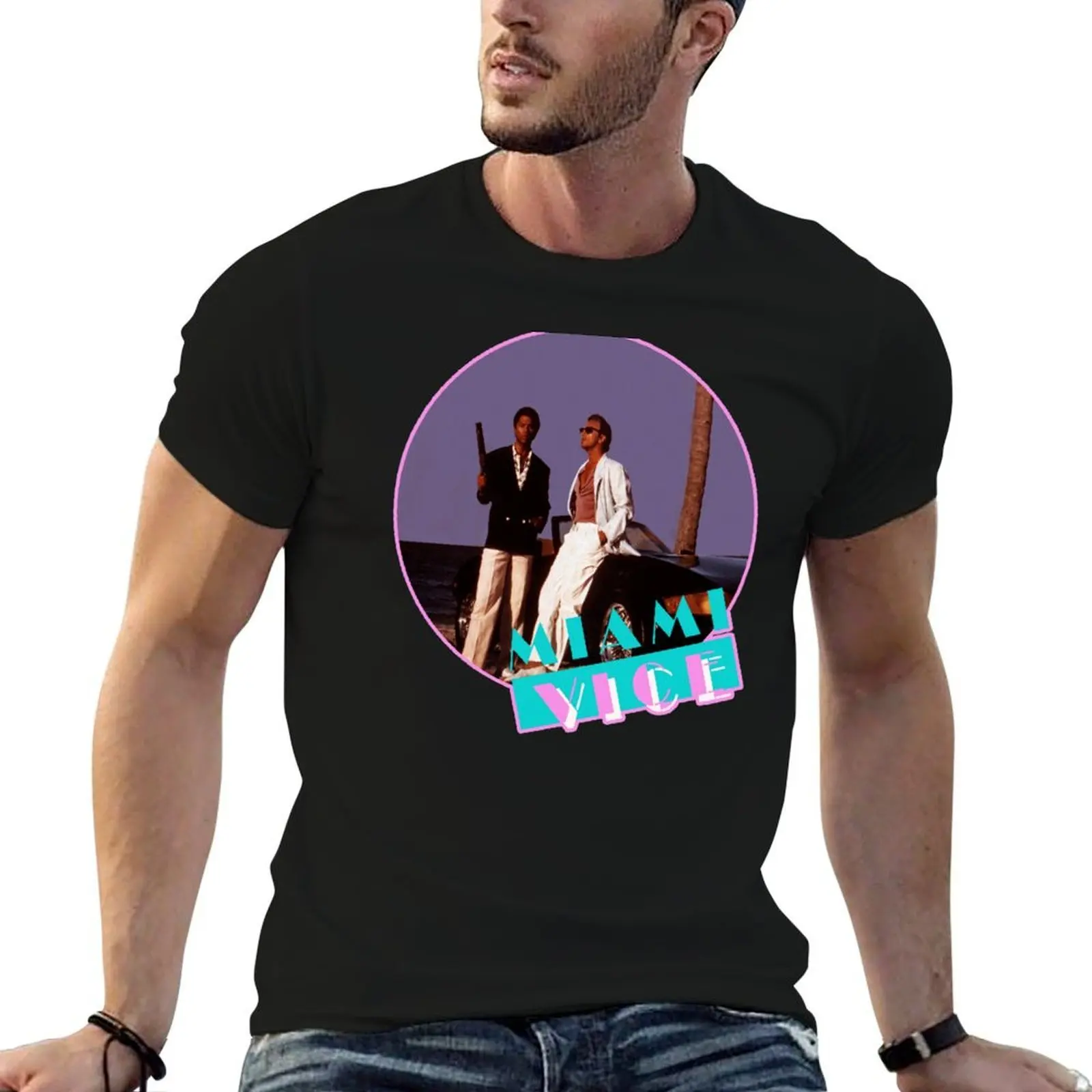 

Miami Vice Retro T-Shirt t shirt personalised man t shirts for men casual T-Shirt