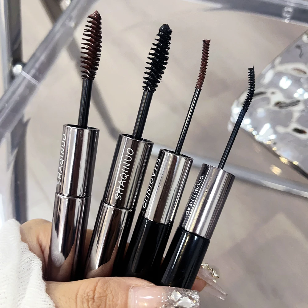 Waterproof Curling Mascara Double Head Mascara Slim Thick Curling Anti-Sweat Long Lasting Non sbavature Mascara Eye Cosmetics Tools