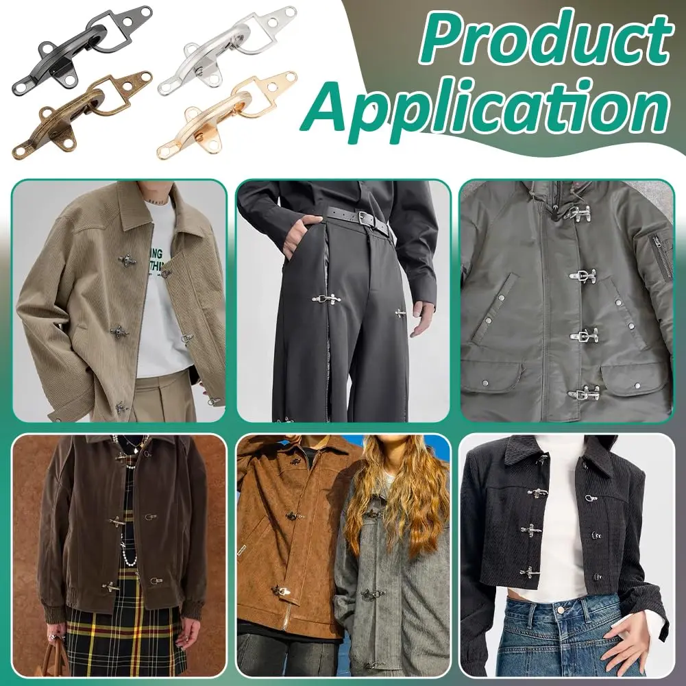 5/10/20 قطعة Meetee 4/5 سنتيمتر اطفاء المشبك سترة دلاء معدنية معطف الزخرفية زر حزام حلقة تسلق كليب السحابة مواد الخياطة #6