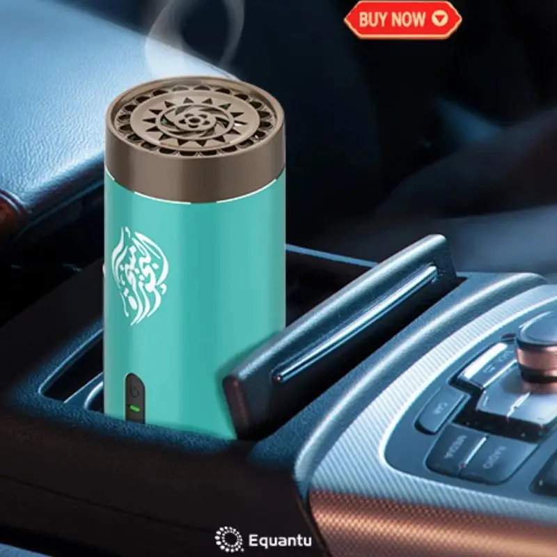 USB Car Incense Burner Muslim Islamic Aromatherapy Diffuser Rechargeable Arabic Incense Burner Electric Portable Burners Bakhoor