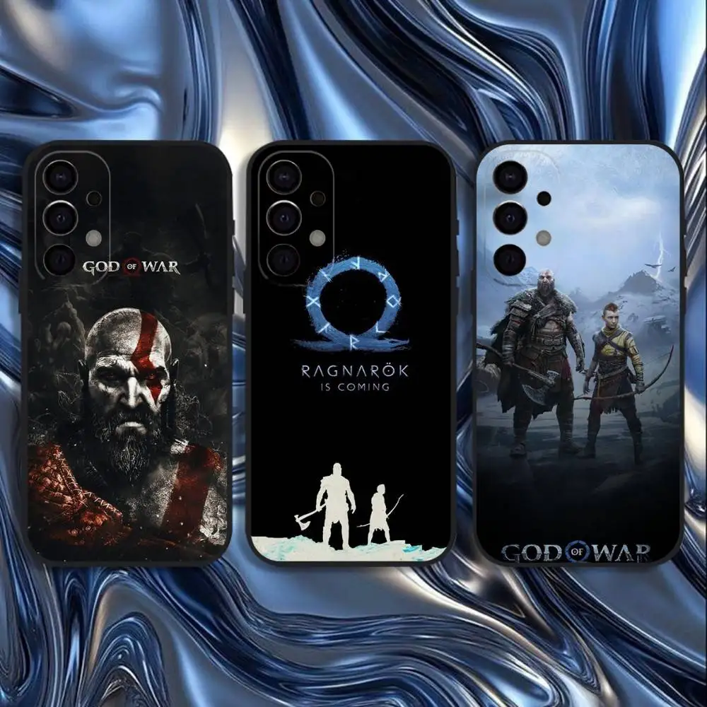 

God Of War Ragnarok game Phone Case For Samsung S25,S24,S21,S22,S23,S30,Ultra,S20,Plus,Fe,Lite,5G Black Cover