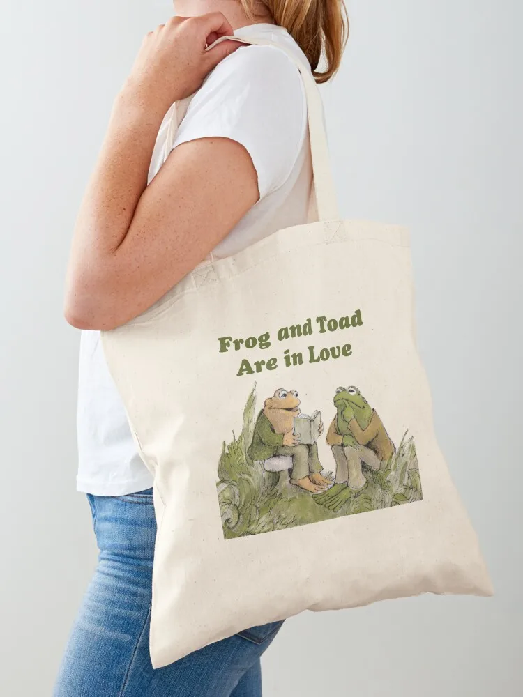 

Frog and Toad are in Love Tote Bag custom fabric bag Women's shopper shopper bags for women Lady bags