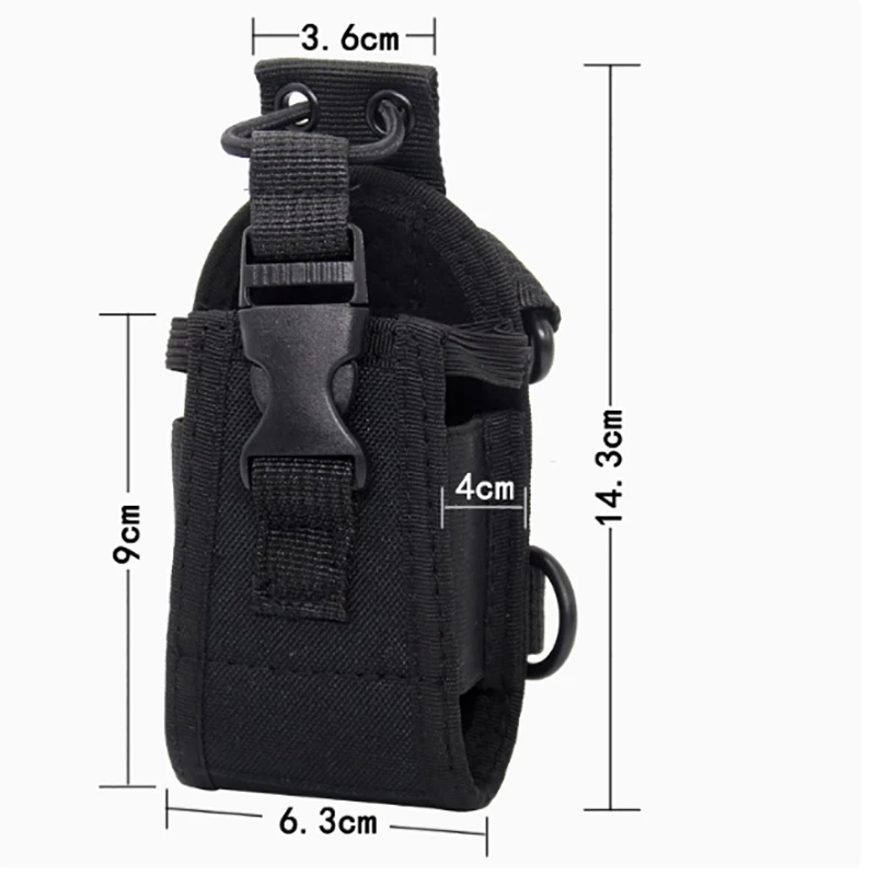 Custodia protettiva per walkie-talkie per MOTOROLA/Kenwood/Hytera Custodia universale in nylon antigoccia, marsupio, marsupio, zaino