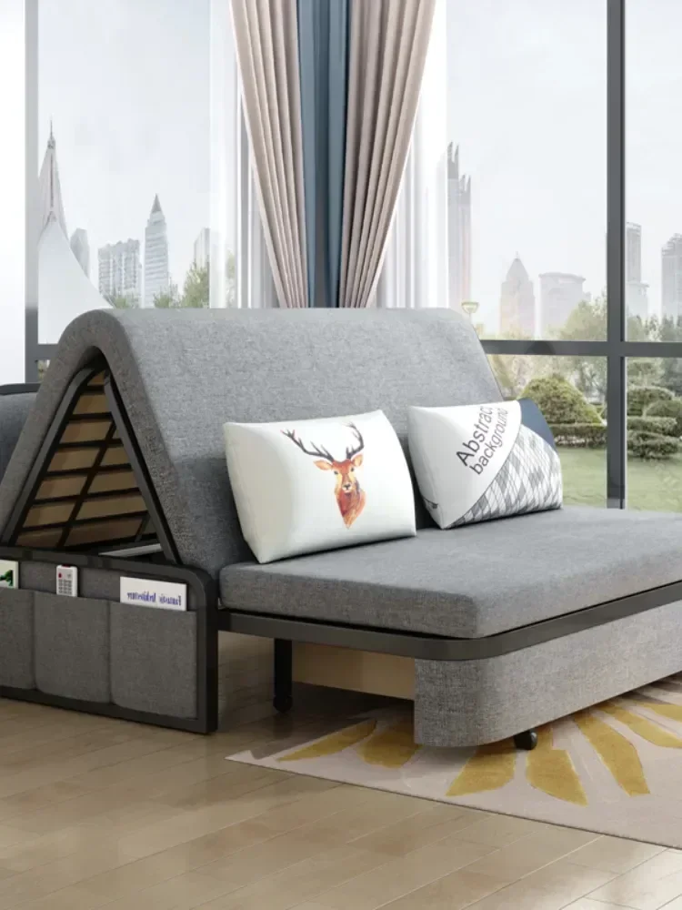 Creativity Lunch Break Folding Bed Sheet Double Office Nap Retractable Multifunctional Dual-Use Home Sofa Recliner