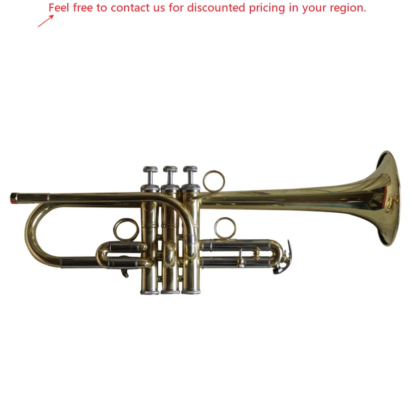 Eb Trumpet Professional Level Gold Lacquer Trumpet Musical Instruments From China Factory