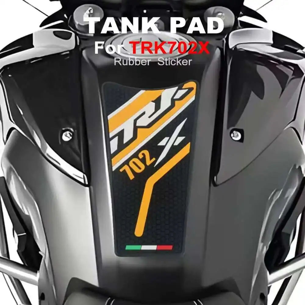 For Benelli TRK 702 X 702X Adventure 2023 2024 Motorcycle Non-slip Side Fuel Tank Pad Protection Stickers Rubber Sticker Fit