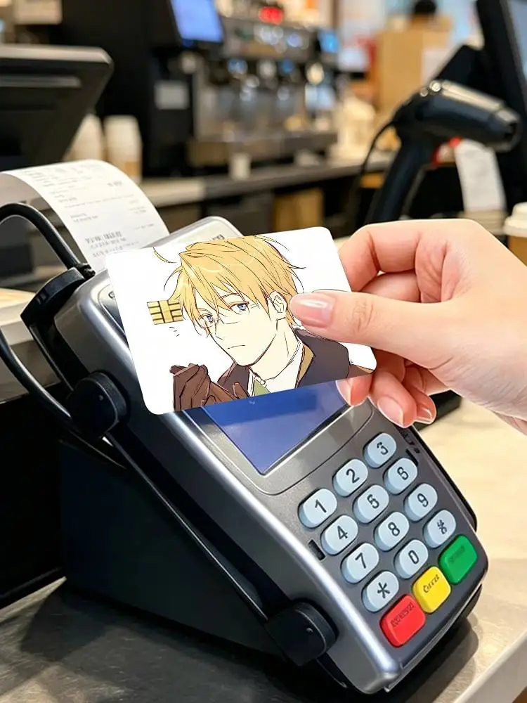 Hetalia World Stars A-Alfred  4pcs 1Set Card Stickers Small Waterproof Chip 4PCS Card Sticker Anti-Scratch
