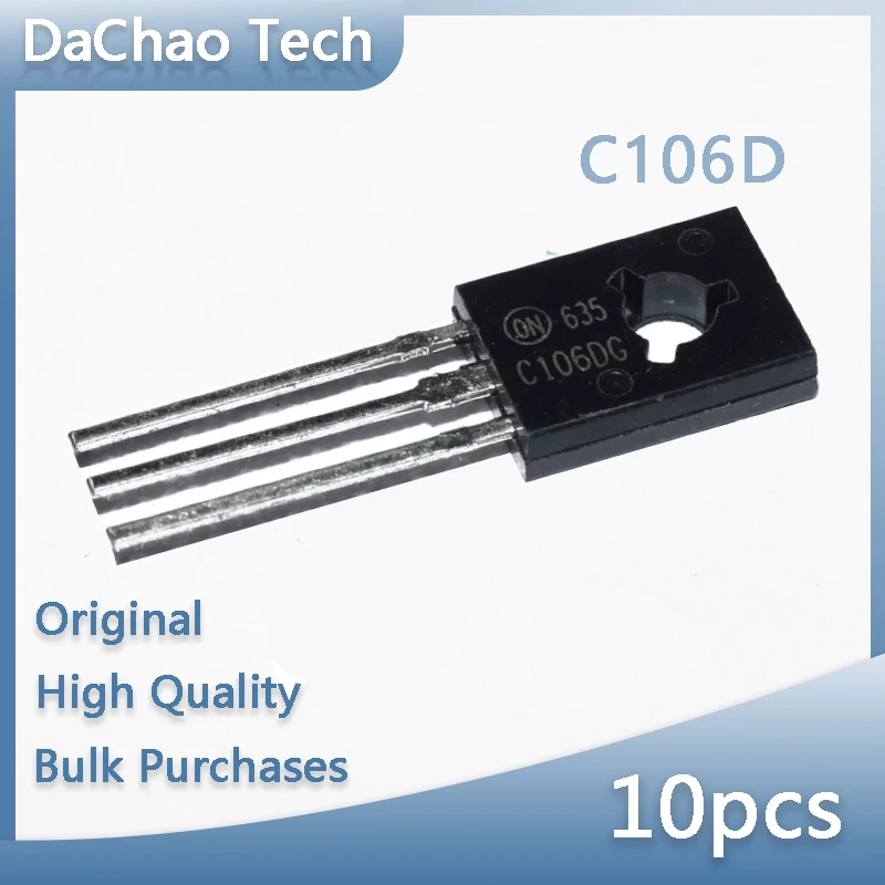 10pcs C106D C106DG 4A 400V TO-126 ON SCR Original New