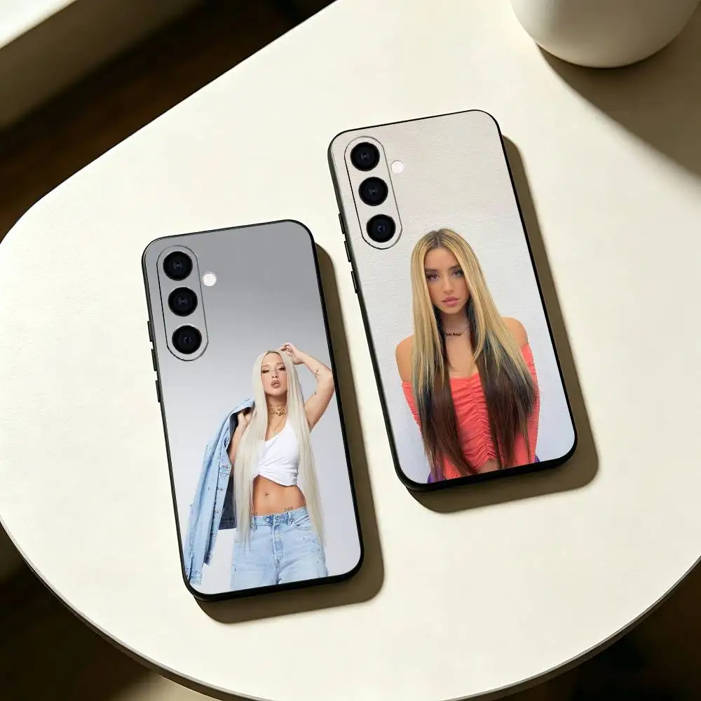 Stylish L-Lola Singer I-Indigos Phone Case For Samsung Galaxy A73,A72,A71,A70,A53,A52,A51,Others Soft Black Cover