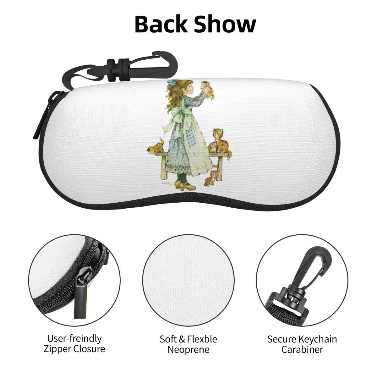 サラ・ケイ ガール シェル メガネケース 保護サングラスボックス 女性 男性 ソフト眼鏡バッグ ポーチ