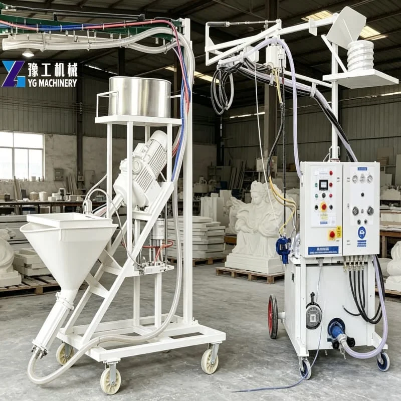 20 200r Min Speed Spraying Equipment Dual Hose Cement Mortar Spray Gun Customized for Sculpture Relief Handicraft Coating
